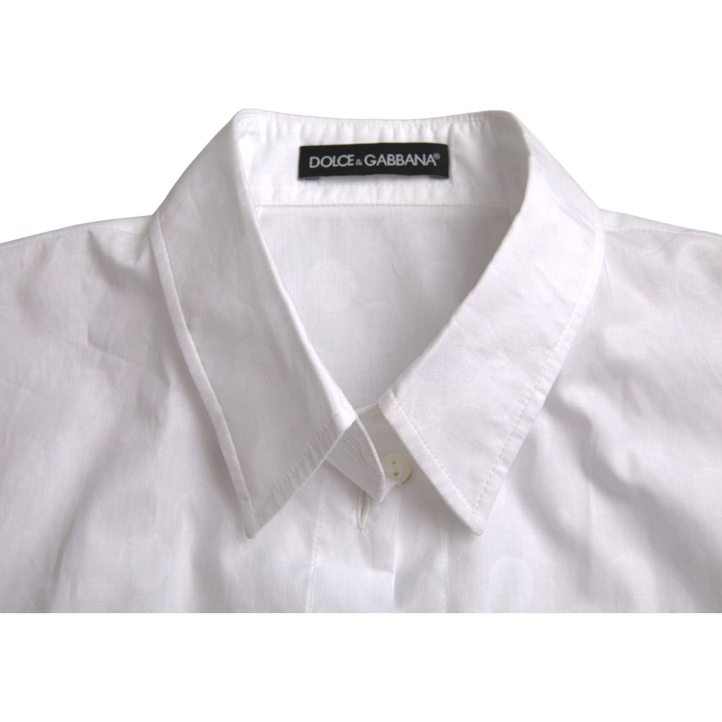 Dolce & Gabbana White Collared Short Sleeve Polo Shirt Top Dolce & Gabbana