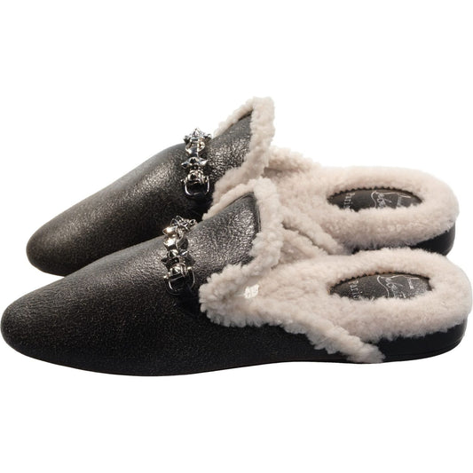 Christian Louboutin Woolito Swing Flat Nappa and Shearling Loafers Christian Louboutin