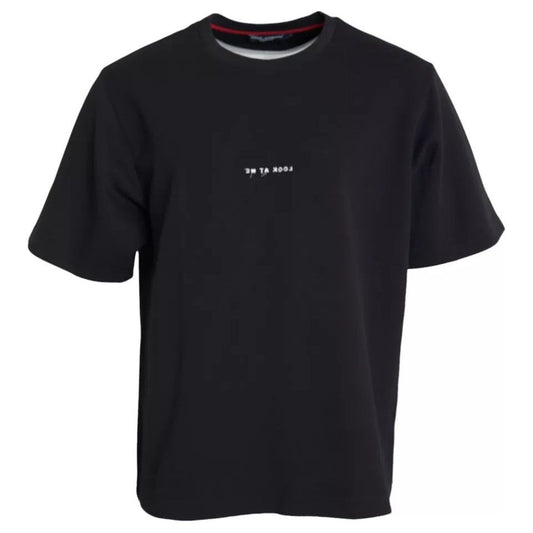 Dolce & Gabbana Black Eyes Short Sleeve Cotton T-shirt Dolce & Gabbana