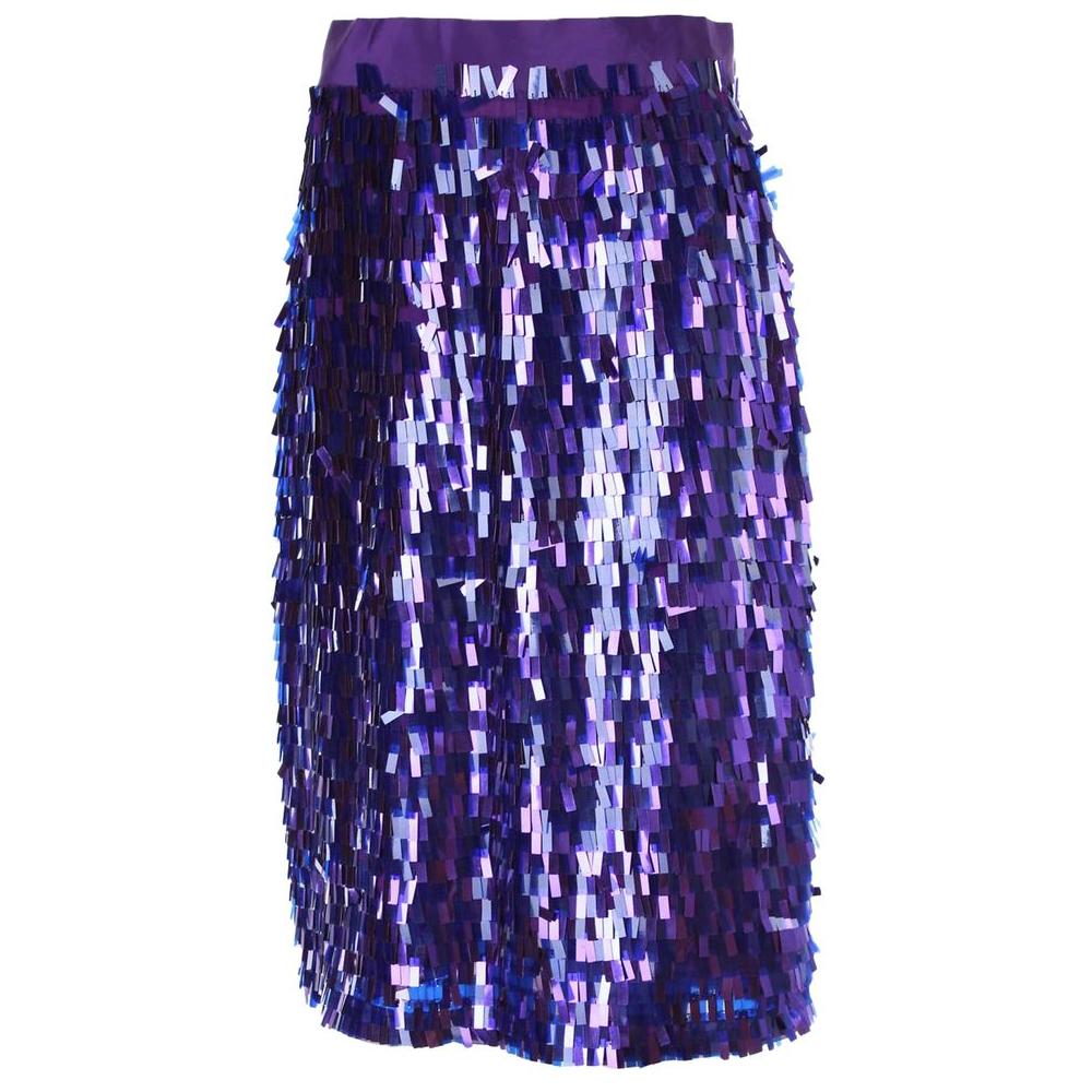 PINKO Purple Polyester Skirt PINKO