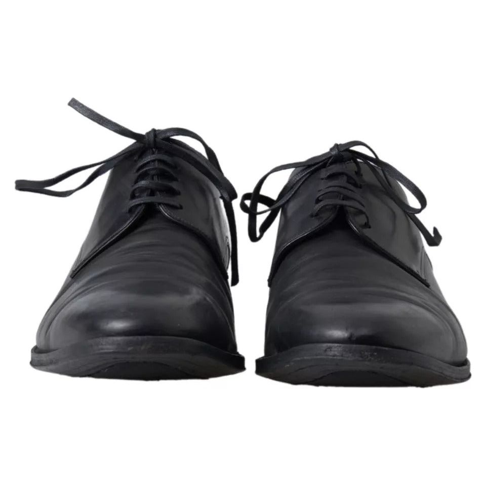 Dolce & Gabbana Black Leather Mens Formal Dress Shoes Dolce & Gabbana