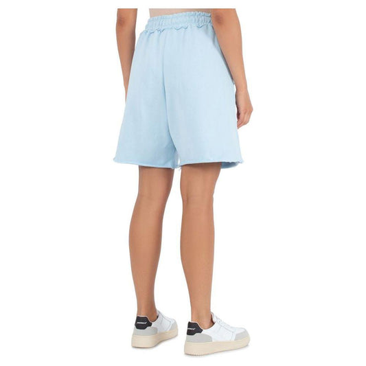 Comme Des Fuckdown Light Blue Cotton Short Comme Des Fuckdown