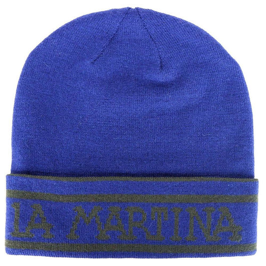 La Martina Blue Acrylic Hats & Cap La Martina