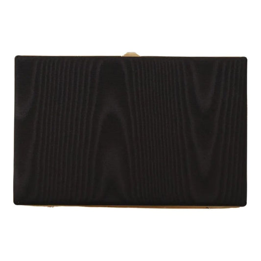 Dolce & Gabbana Black Silk Gold Frame Clutch Evening Party Purse Bag Dolce & Gabbana