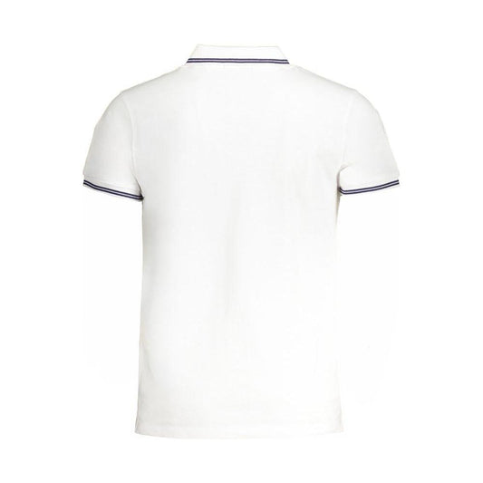 Cavalli Class White Cotton Polo Shirt Cavalli Class