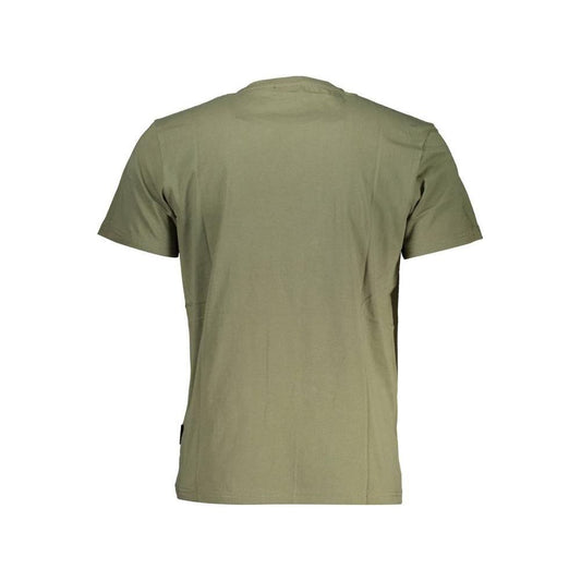 Napapijri Green Cotton Men T-Shirt Napapijri