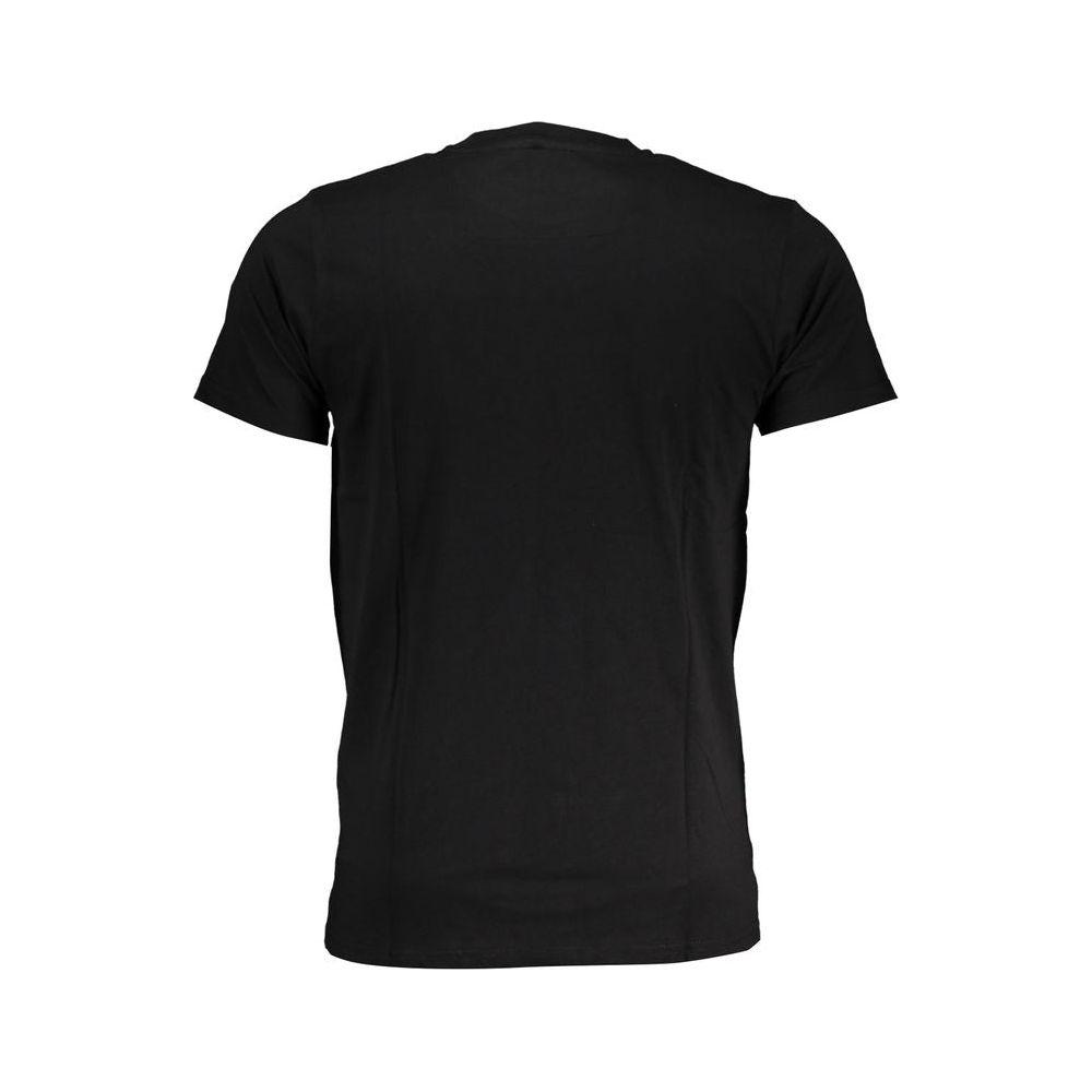 Cavalli Class Black Cotton T-Shirt Cavalli Class