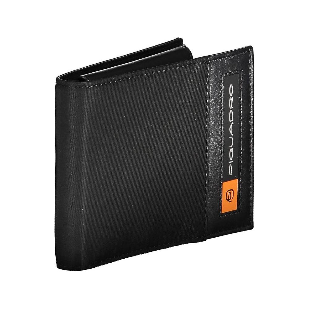 Piquadro Black RPET Men Wallet Piquadro