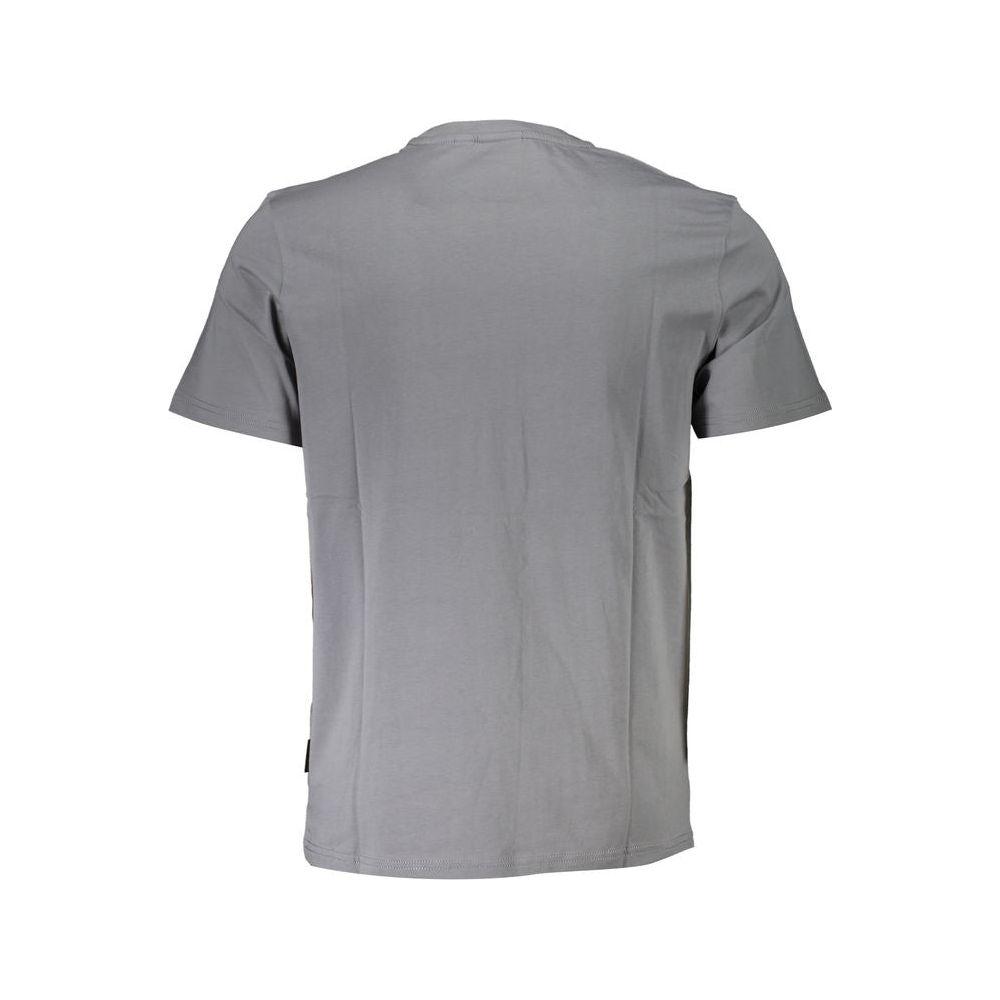 Napapijri Gray Cotton T-Shirt Napapijri