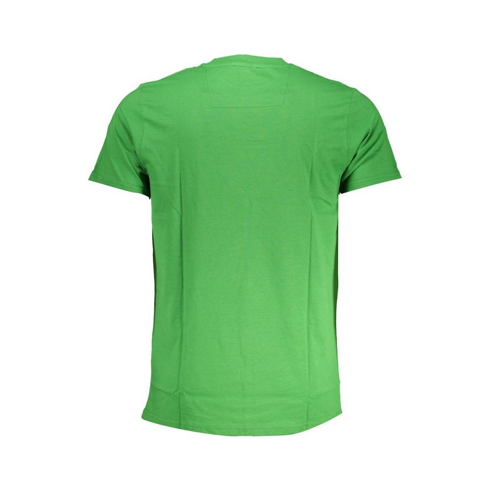 Cavalli Class Green Cotton T-Shirt Cavalli Class