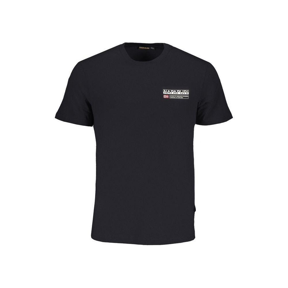 Napapijri Black Cotton T-Shirt Napapijri