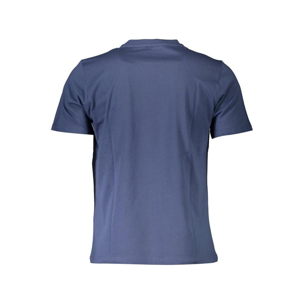 North Sails Blue Cotton Men T-Shirt North Sails