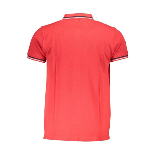 Cavalli Class Red Cotton Polo Shirt Cavalli Class