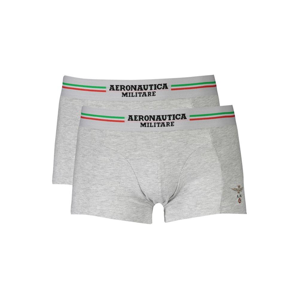 Aeronautica Militare Gray Cotton Underwear Aeronautica Militare