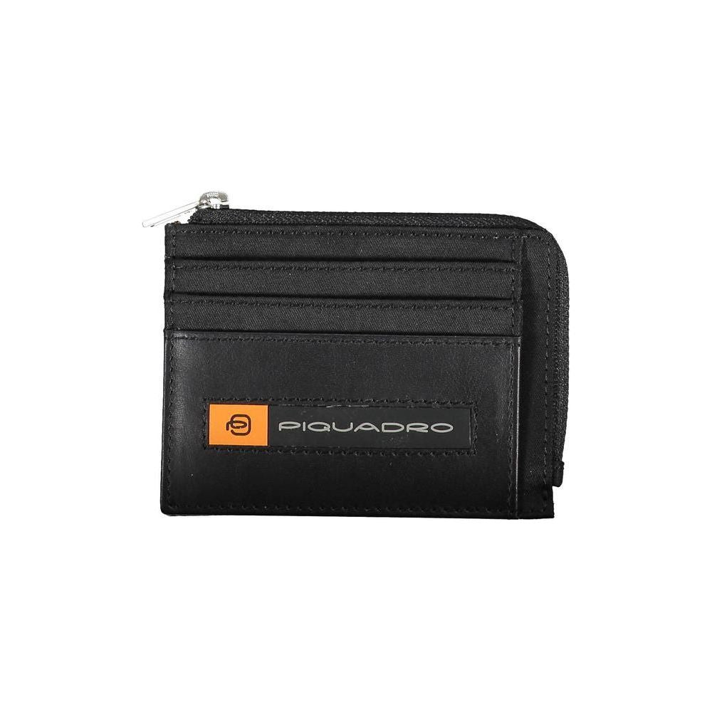 Piquadro Black ECONYL Men Wallet Piquadro