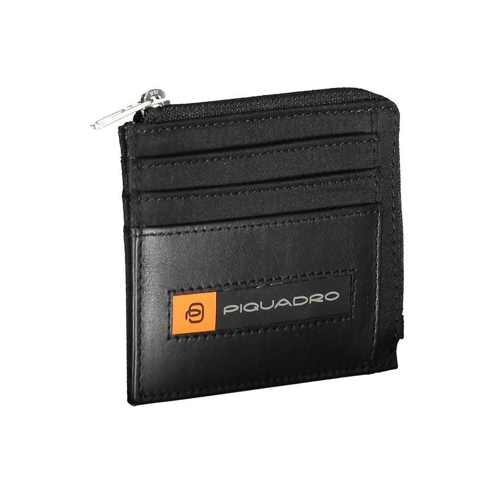 Piquadro Black ECONYL Men Wallet Piquadro