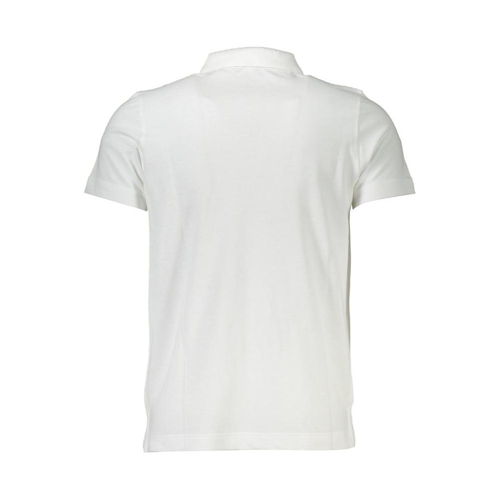 Cavalli Class White Cotton Men Polo Cavalli Class