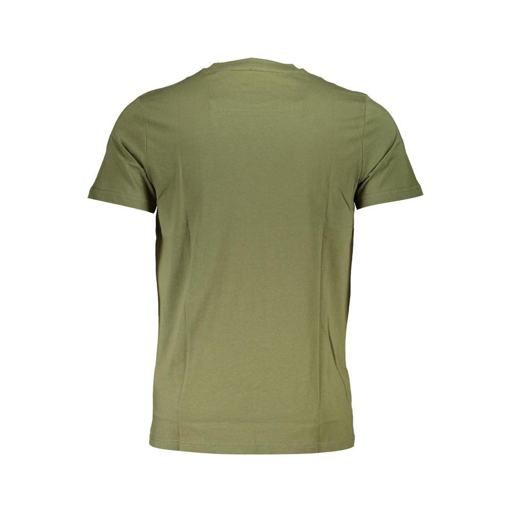 Cavalli Class Green Cotton T-Shirt Cavalli Class