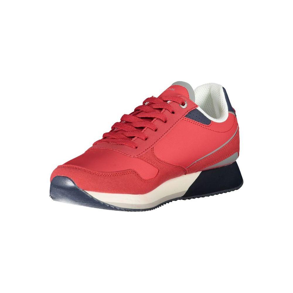 U.S. POLO ASSN. Sleek Pink Lace-Up Sneakers with Contrast Details U.S. POLO ASSN.