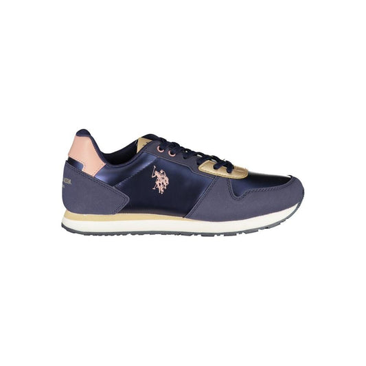 U.S. POLO ASSN. Blue Polyester Sneaker