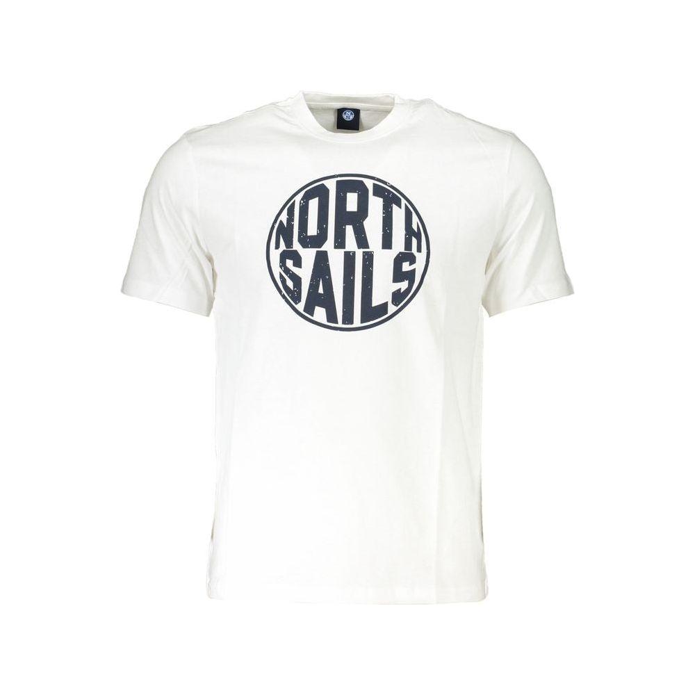 North Sails White Cotton T-Shirt North Sails