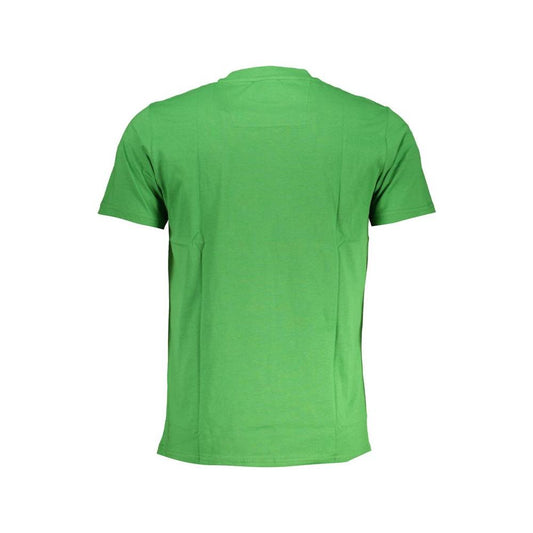 Cavalli Class Green Cotton T-Shirt Cavalli Class