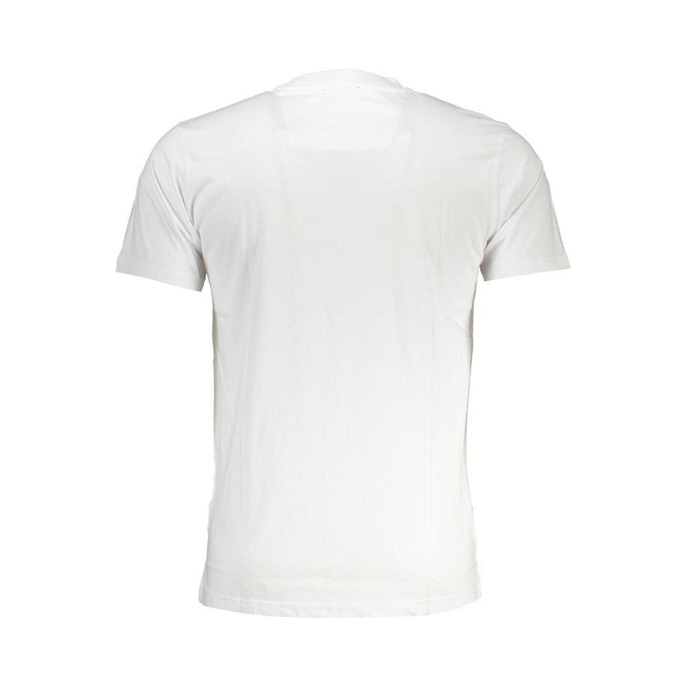 Cavalli Class White Cotton T-Shirt Cavalli Class