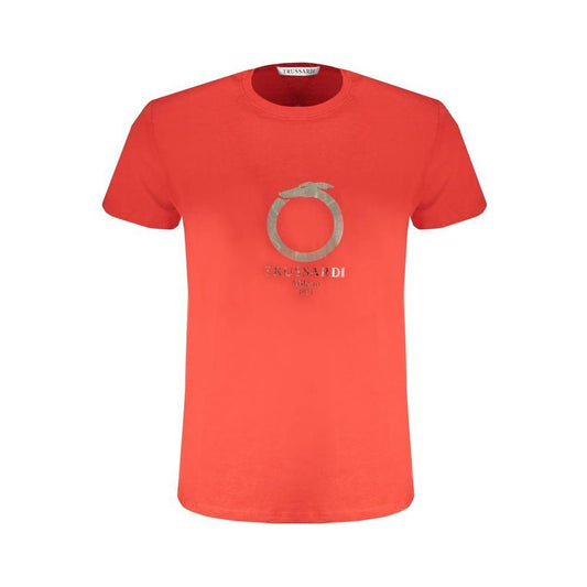 Trussardi Red Cotton T-Shirt Trussardi