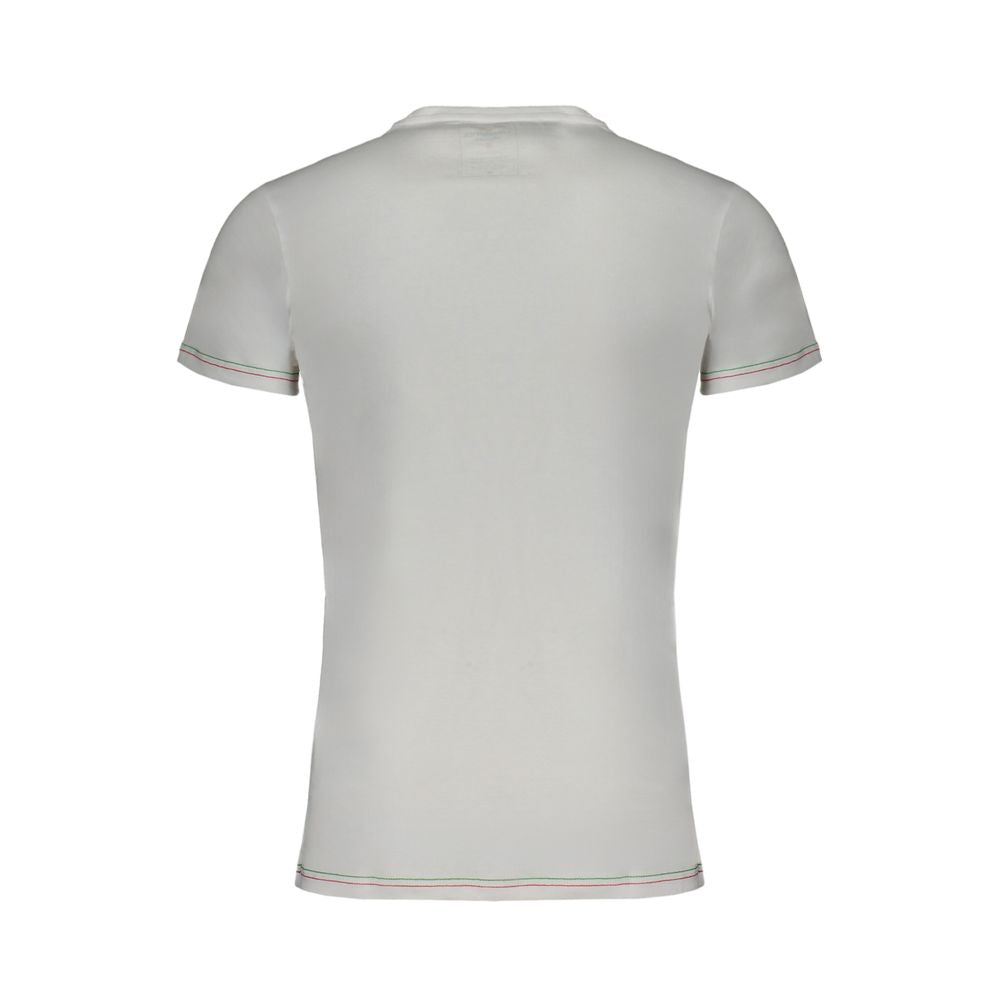 Aeronautica Militare White Cotton T-Shirt Aeronautica Militare