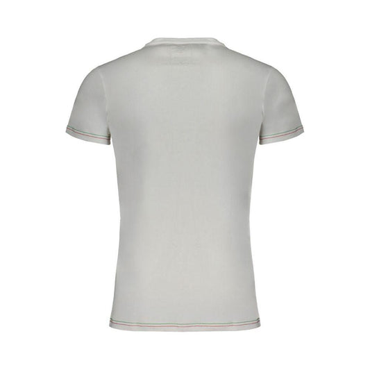 Aeronautica Militare White Cotton T-Shirt Aeronautica Militare