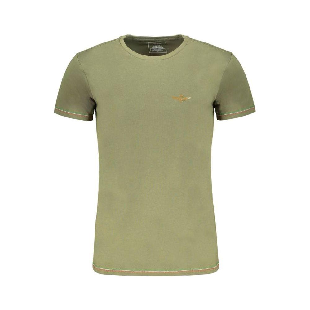 Aeronautica Militare Green Cotton T-Shirt MAN T-SHIRTS Aeronautica Militare