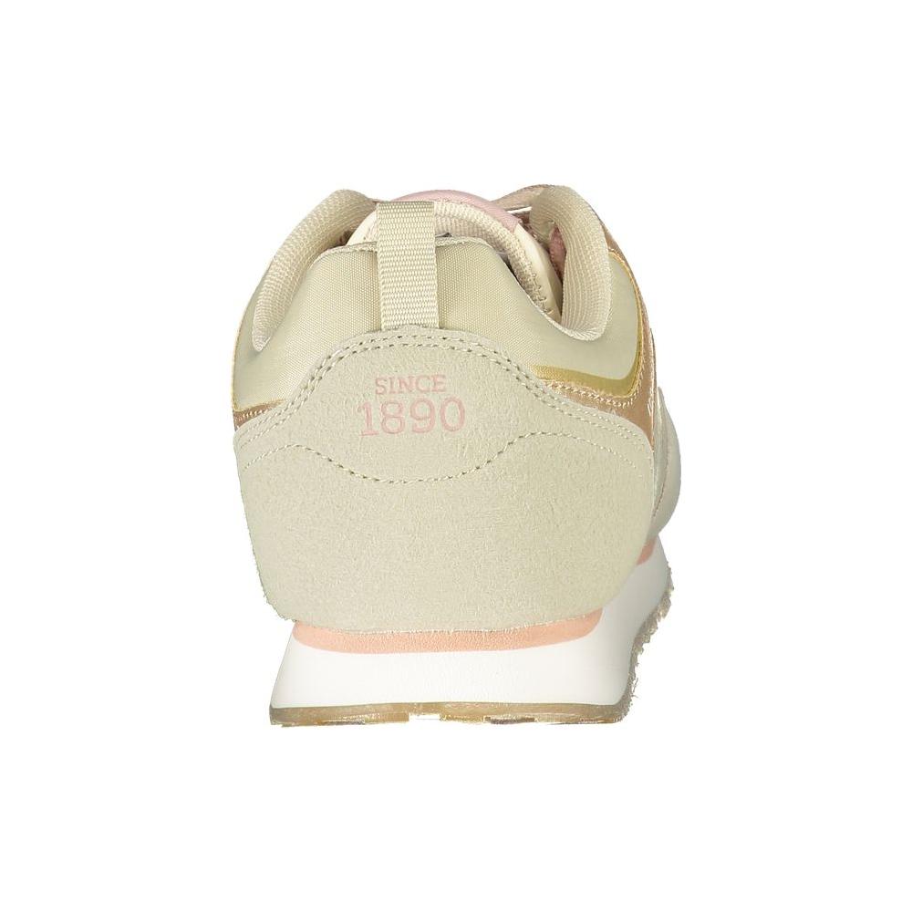 U.S. POLO ASSN. Beige Polyester Sneaker U.S. POLO ASSN.