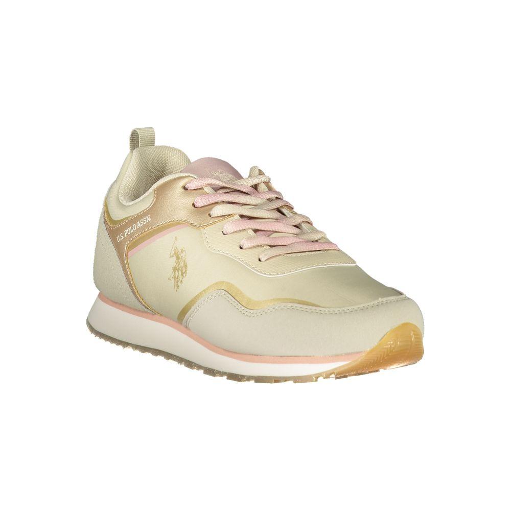 U.S. POLO ASSN. Beige Polyester Sneaker U.S. POLO ASSN.