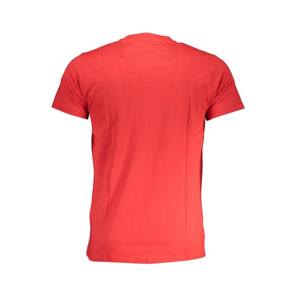 Cavalli Class Red Cotton T-Shirt Cavalli Class