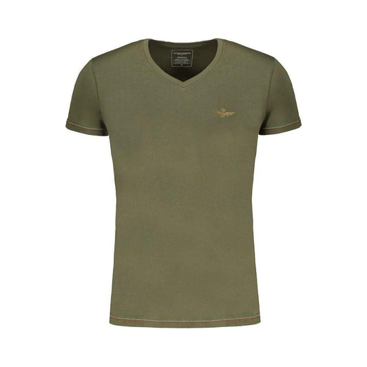 Aeronautica Militare Green Cotton T-Shirt MAN T-SHIRTS Aeronautica Militare