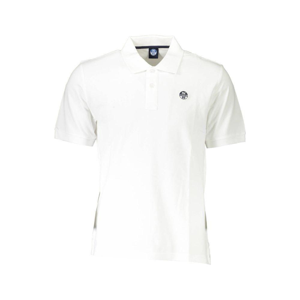 North Sails White Cotton Men Polo Shirt North Sails