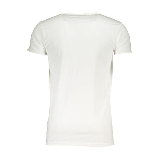 Cavalli Class White Cotton T-Shirt Cavalli Class