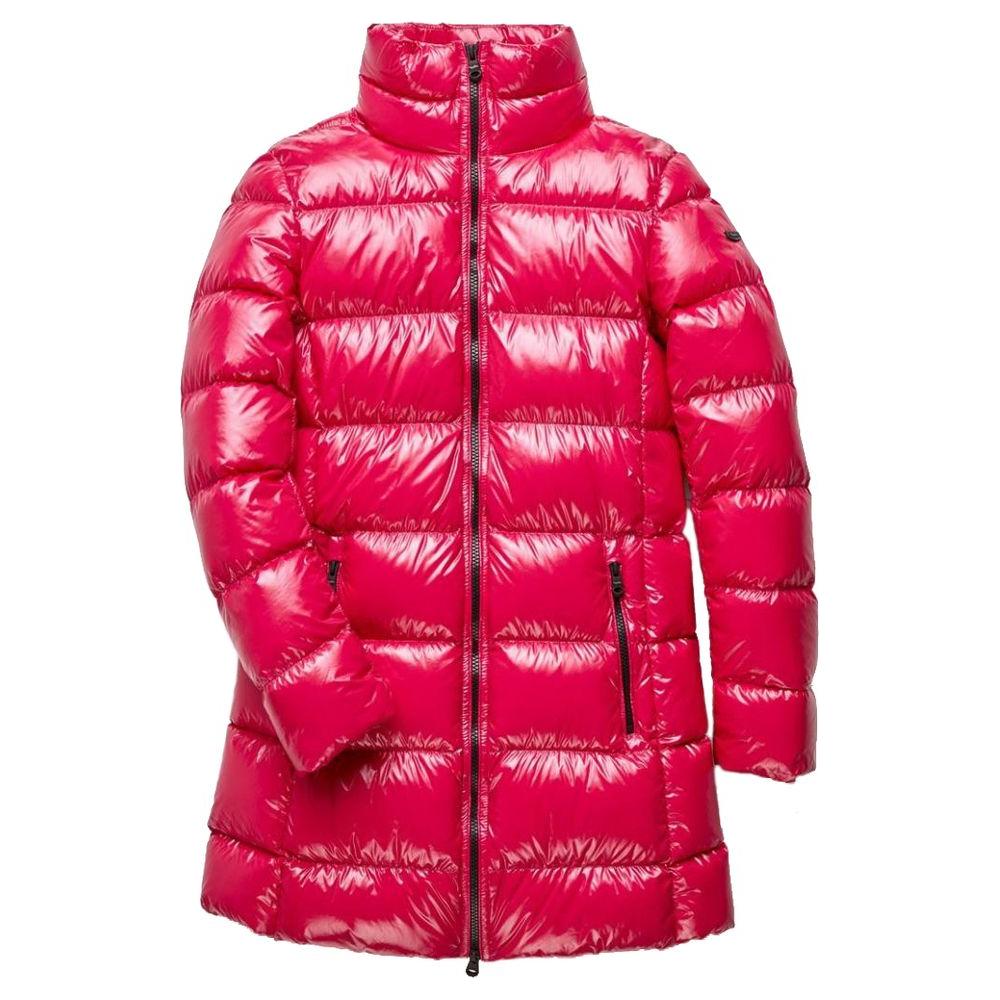 Refrigiwear Fuchsia Shimmer Long Down Jacket Refrigiwear