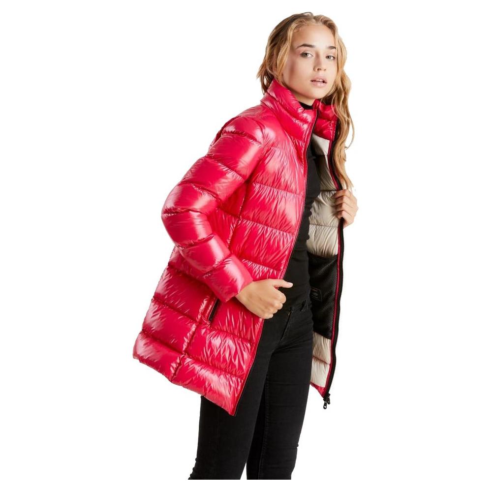 Refrigiwear Fuchsia Shimmer Long Down Jacket Refrigiwear