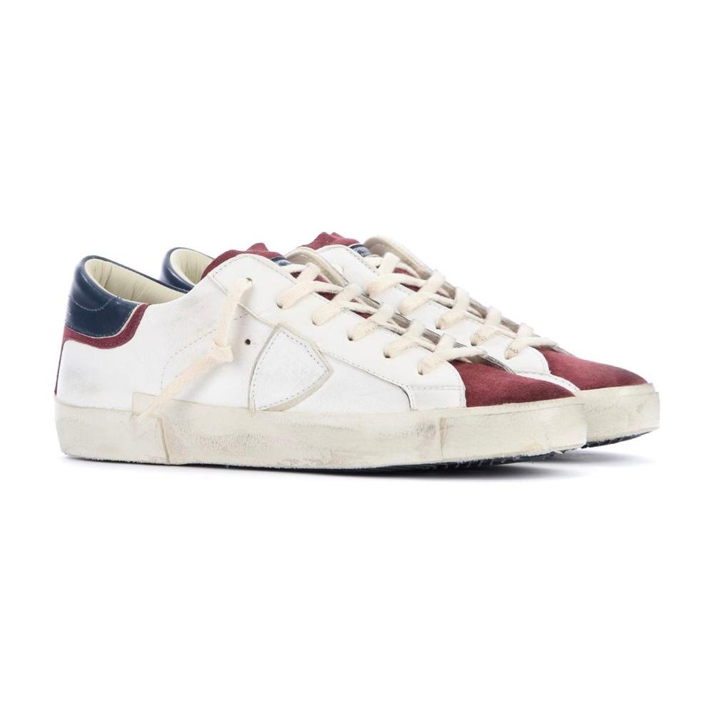 Philippe Model Elegant Leather Sneakers with Suede Accents Philippe Model