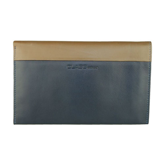 Cavalli Class Blue Leather Men Wallet MAN WALLETS Cavalli Class