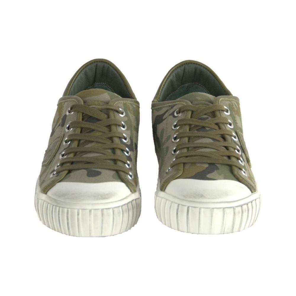 Philippe Model Green Leather Men Sneaker Philippe Model