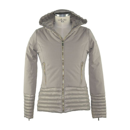 Champagne Elegance: Sleek Down Jacket