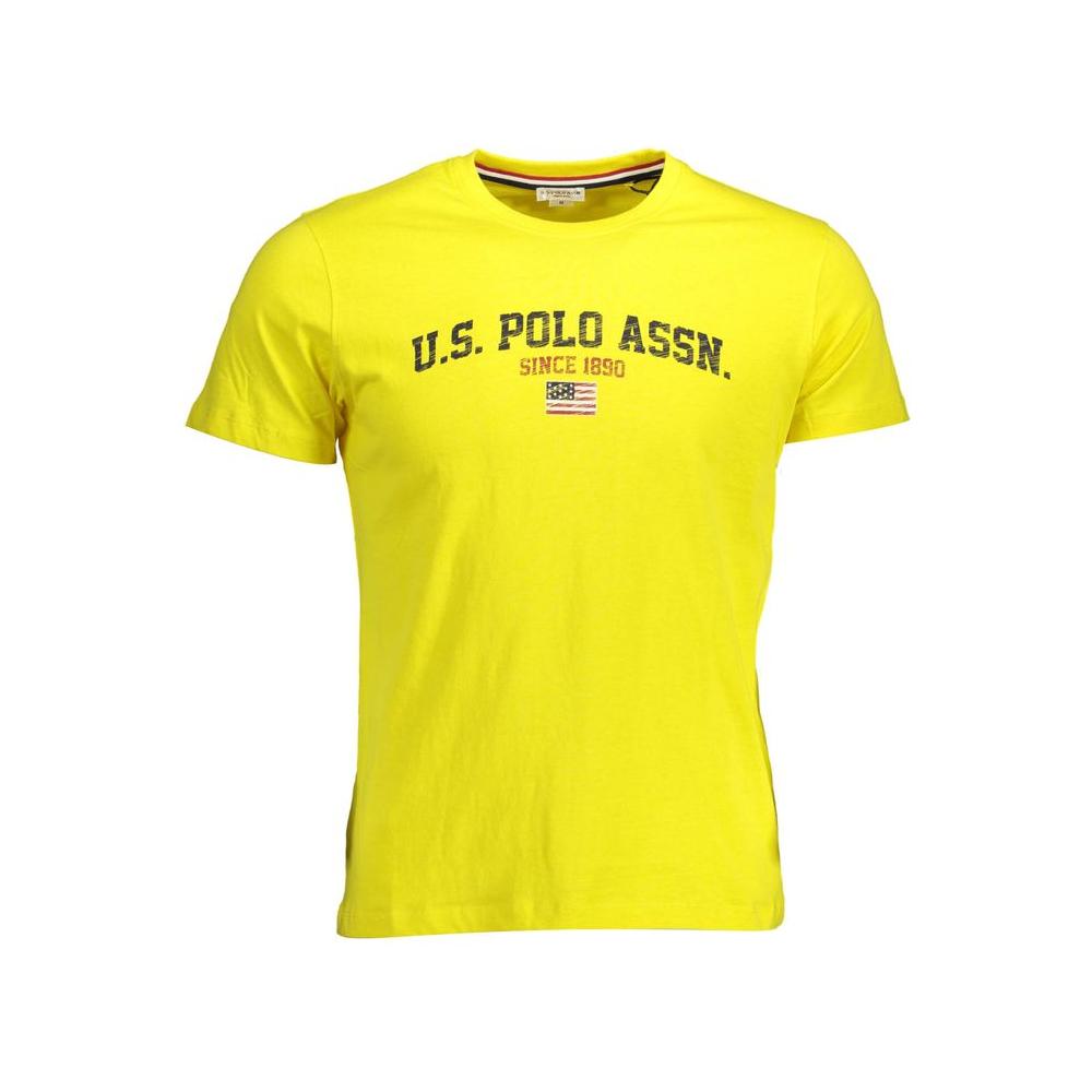 U.S. POLO ASSN. Yellow Cotton Men TShirt U.S. POLO ASSN.