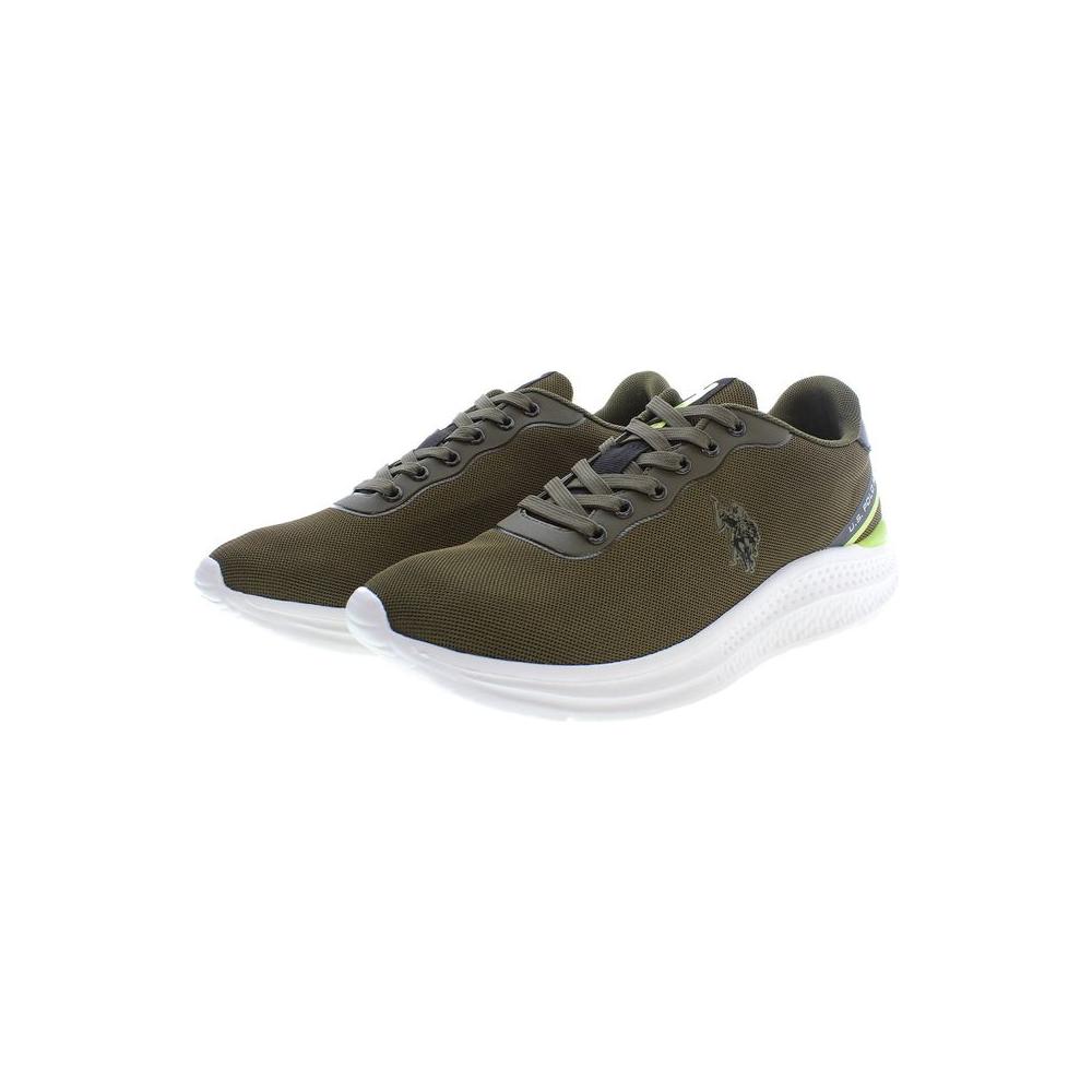 U.S. POLO ASSN. Green Polyester Men Sneaker U.S. POLO ASSN.