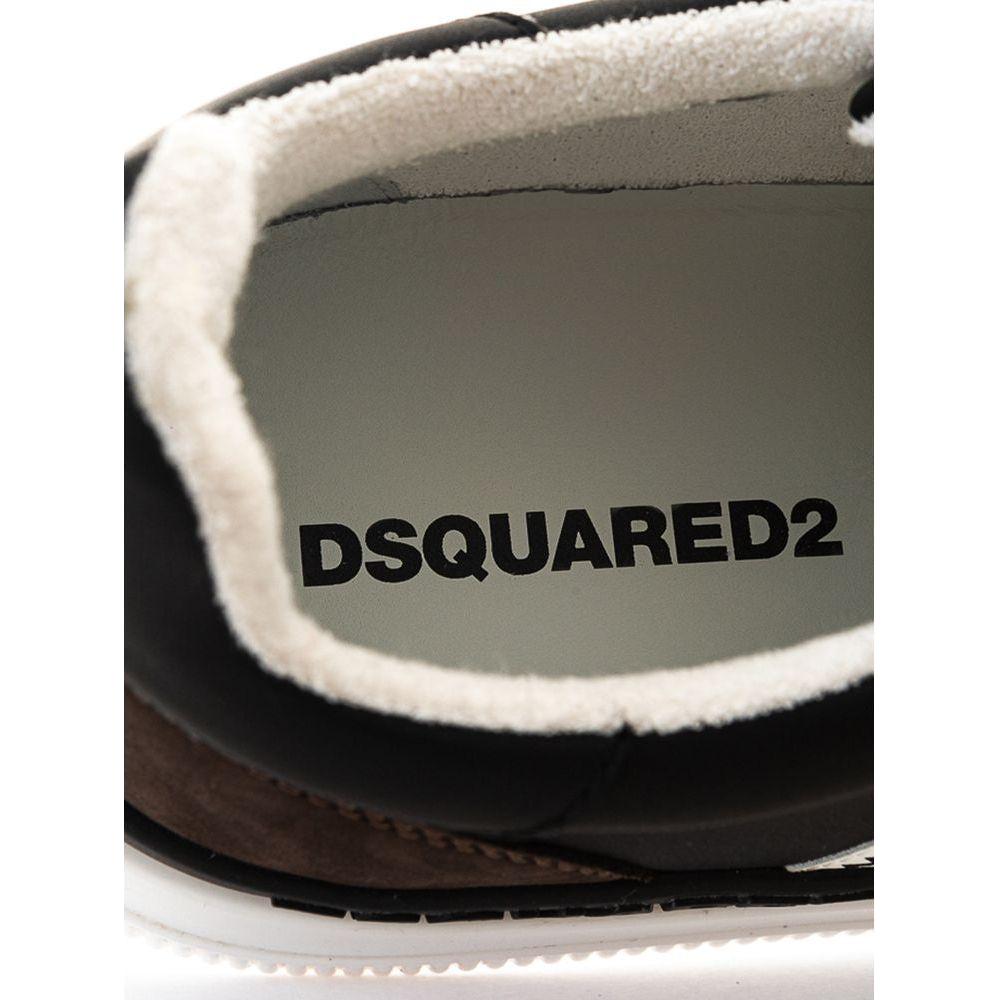 Dsquared² Black Leather Sneaker Dsquared²