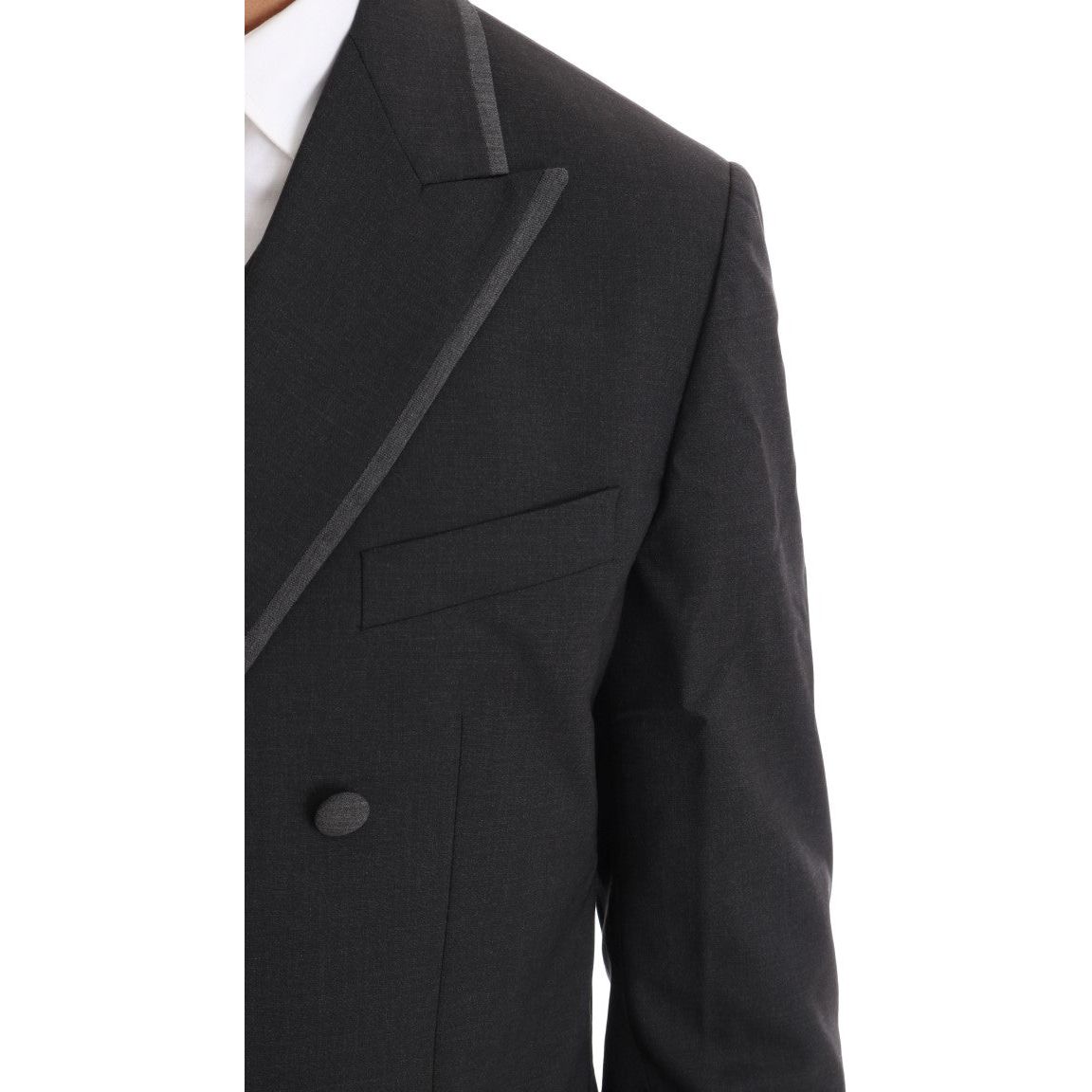 Dolce & Gabbana Elegant Gray Double Breasted Wool Suit Suit Dolce & Gabbana