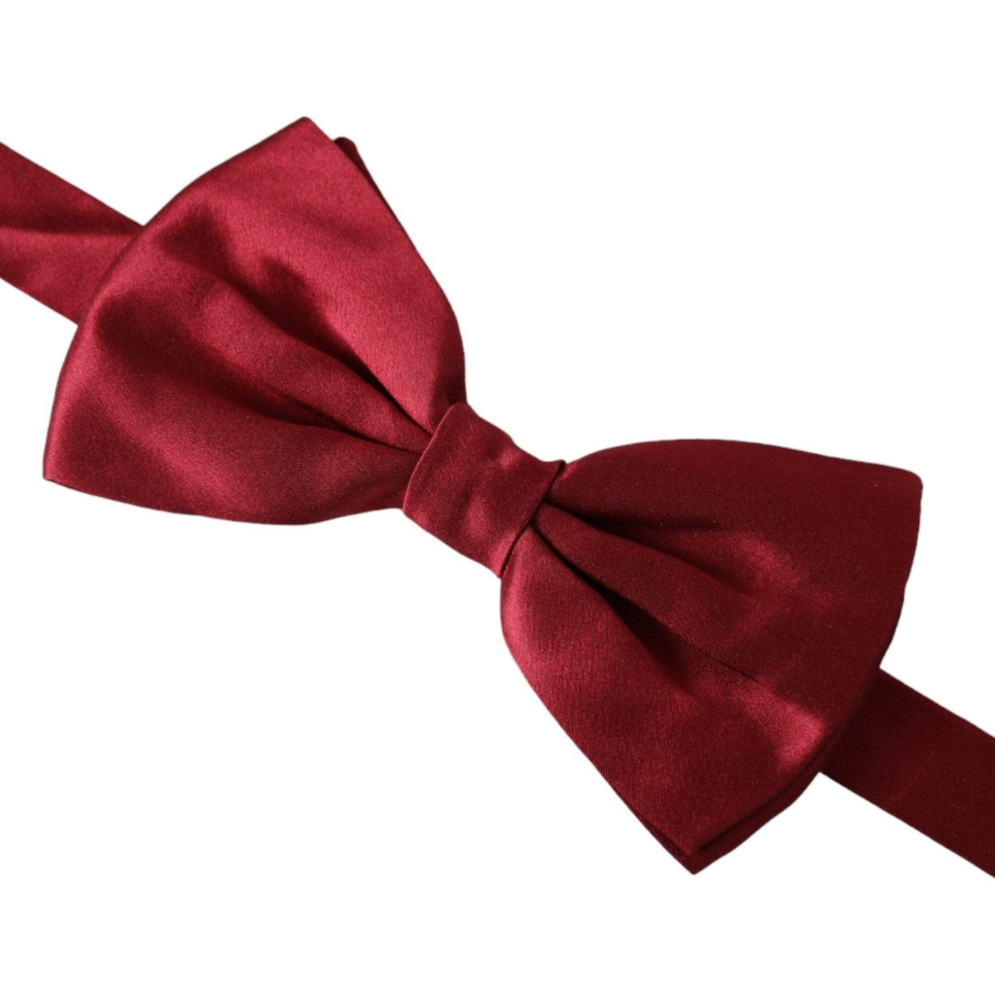 Dolce & Gabbana Red Satin Silk Adjustable Neck Men Bow Tie Dolce & Gabbana