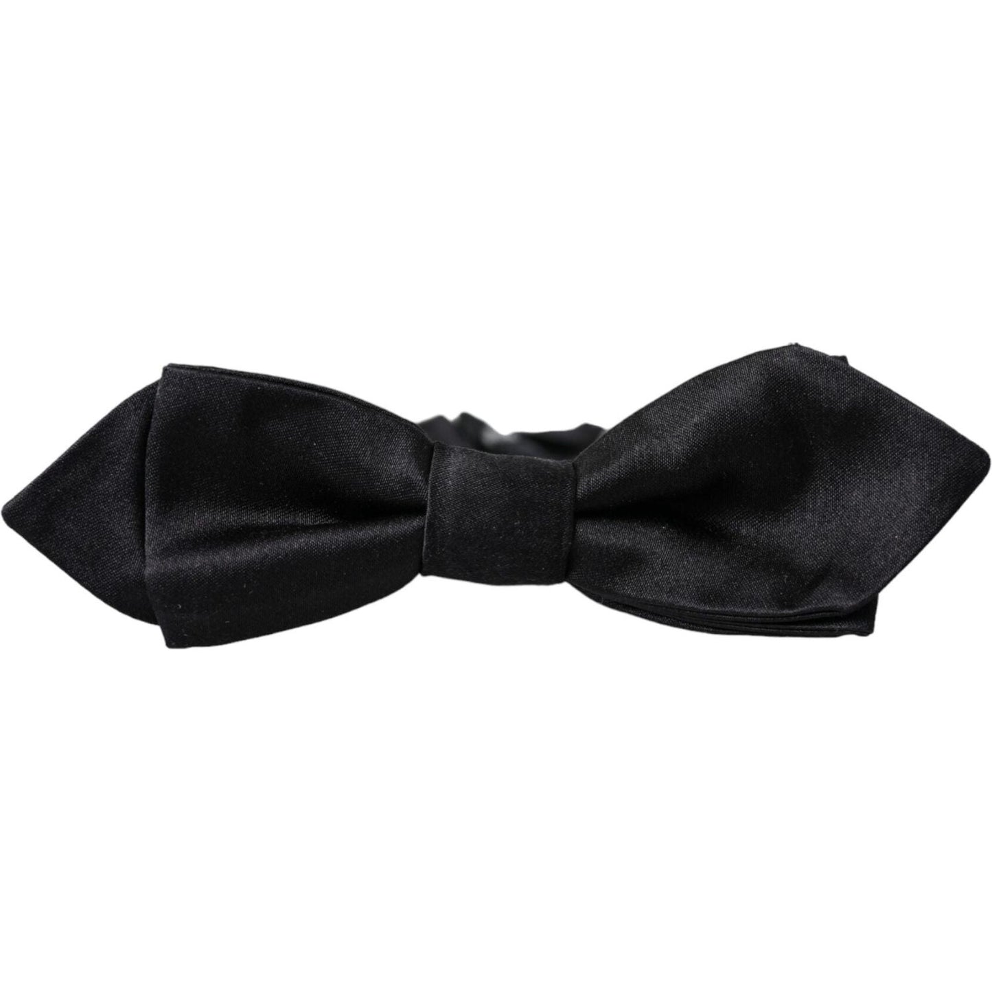 Dolce & Gabbana Black Silk Adjustable Neck Men Bow Tie Dolce & Gabbana