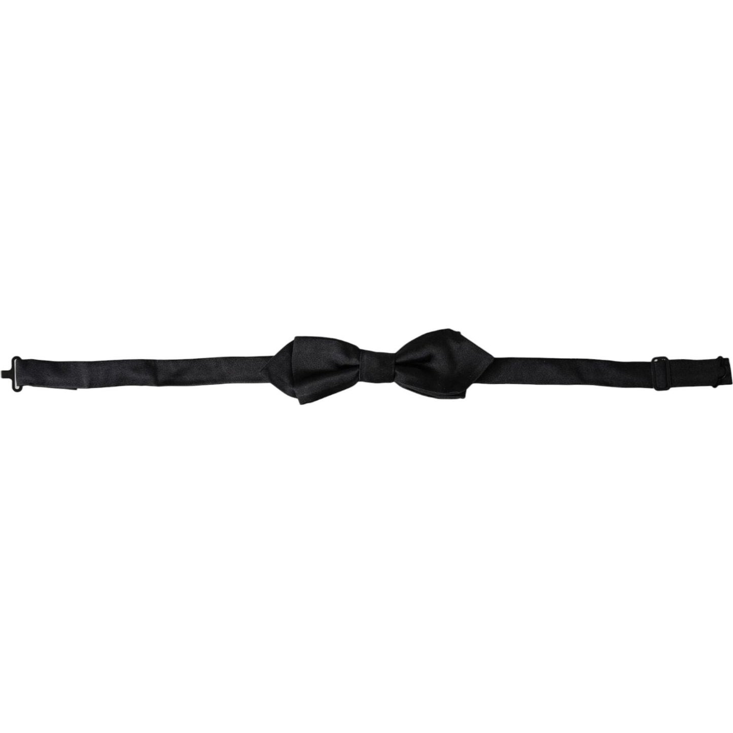 Dolce & Gabbana Black Silk Adjustable Neck Men Bow Tie Dolce & Gabbana